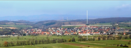Rhumspringe, Harz im Hintergrund